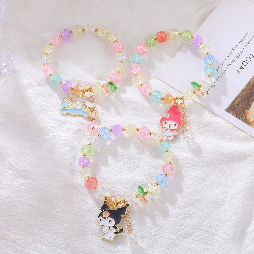 Playful bracelet with colorful glass beads Kalsten