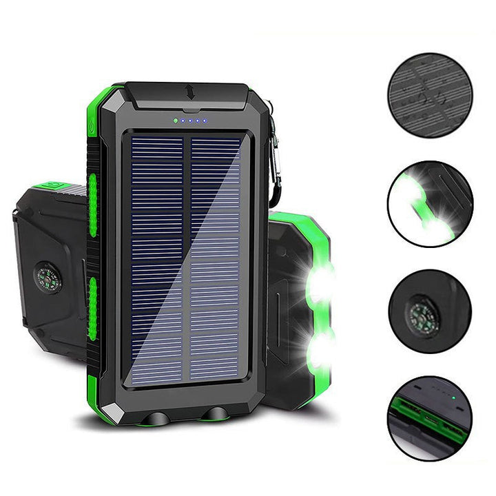 Solar Powerbank with Integrated LED Light and Compass Kalsten