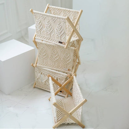 Decorative Macrame Storage Basket Acalora