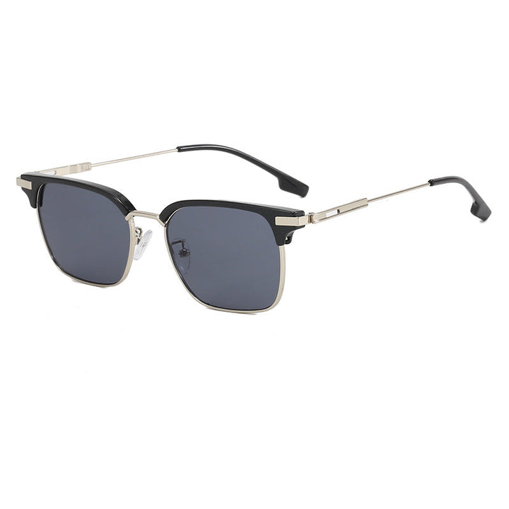 Women's square sunglasses with lightweight metal frame and wide temples Kalsten