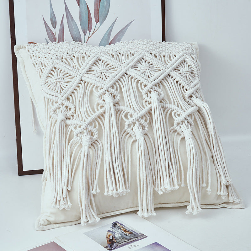Decorative Macramé Cushion Cover