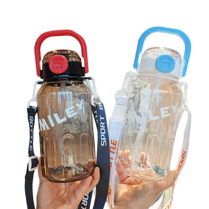 Ladies Sporty Water Bottle with Practical Carrying Strap Kalsten