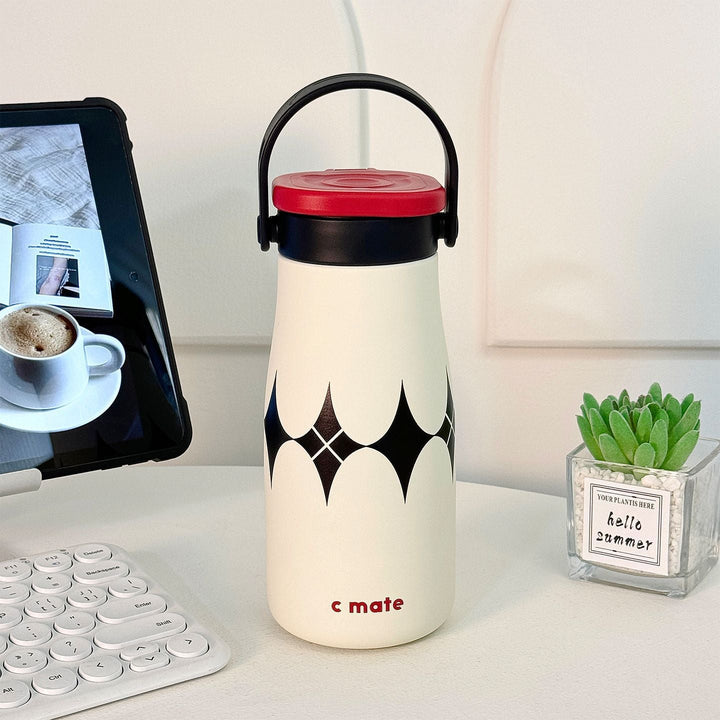 Ladies Insulated Drinking Bottle with Practical Carry Strap Kalsten