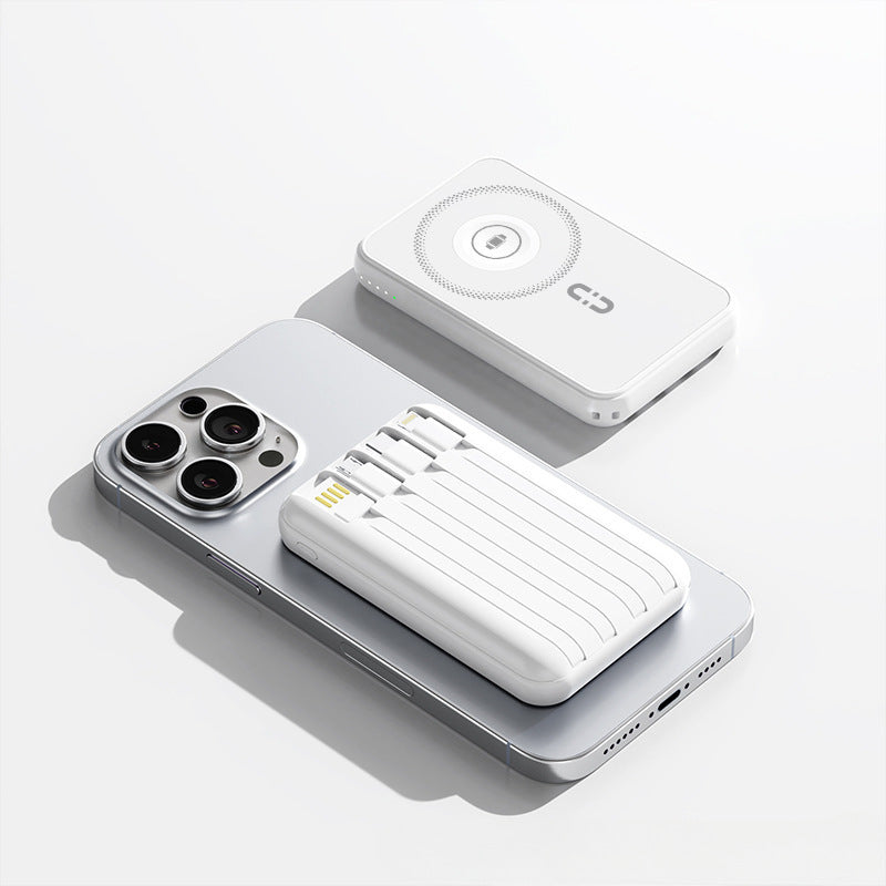 Portable power bank with wireless charging function and integrated smart technology Kalsten