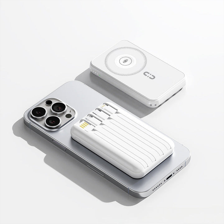 Portable power bank with wireless charging function and integrated smart technology Kalsten