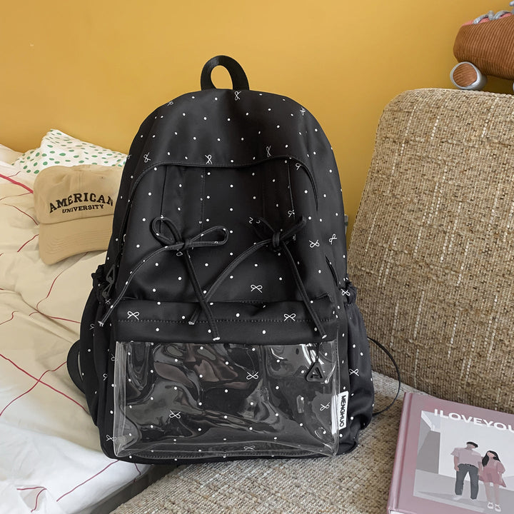 Stylish Polka Dot Pattern Backpack Kalsten