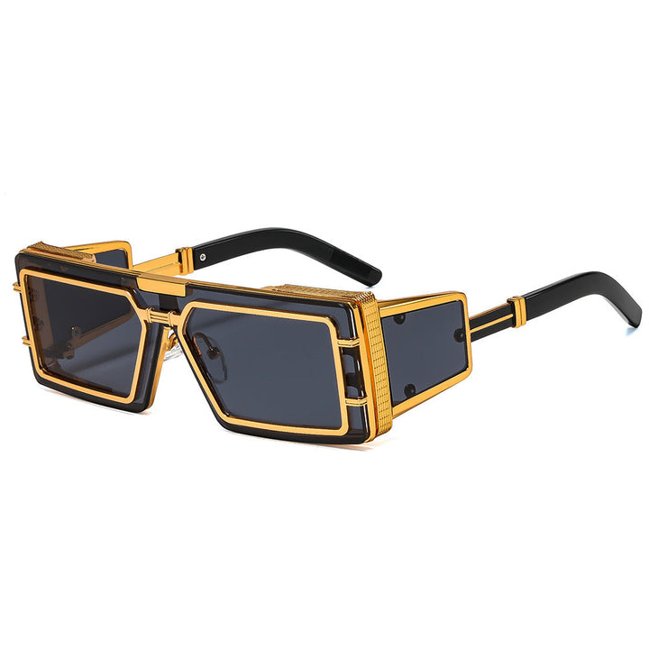 Women Geometric Oversized Sunglasses with Luxurious Frame Kalsten