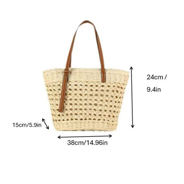 Handwoven Beach Bag in Modern Design Kalsten