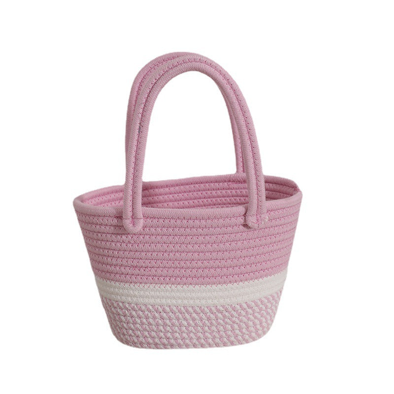Handmade basket bag with modern accents Kalsten
