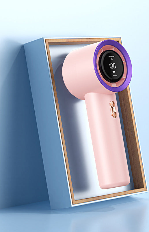 Women's handheld fan with digital control and multiple speed settings Kalsten