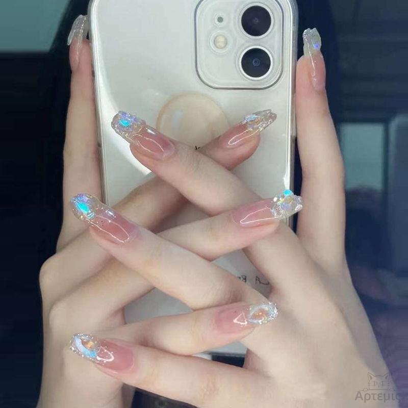 Glamorous Heart Nail Tips Kalsten