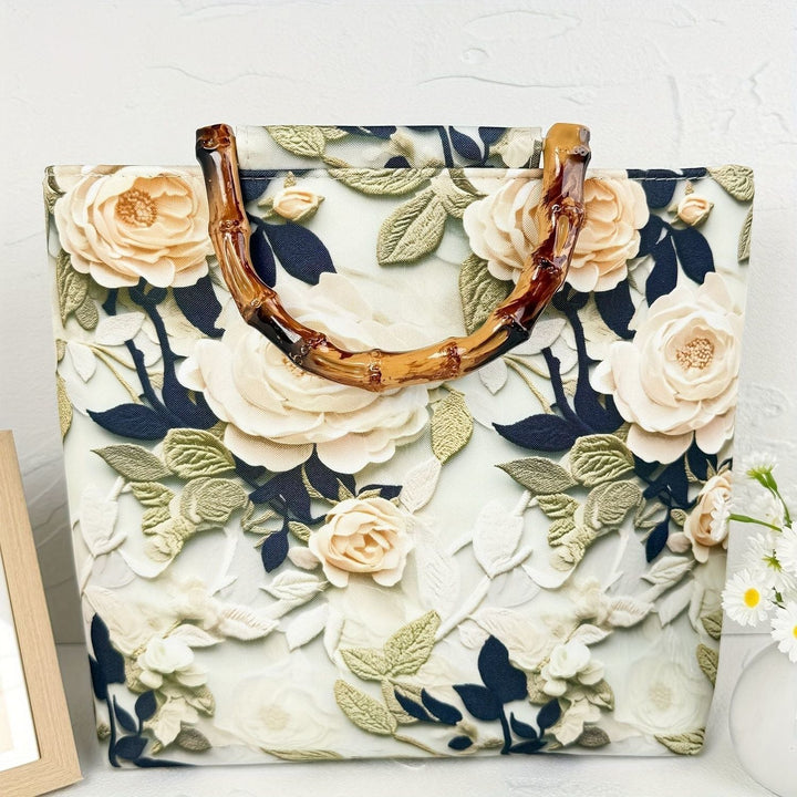 Beach bag with bamboo handles Kalsten