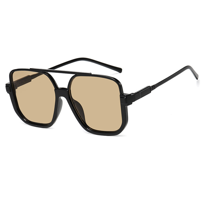 Women's trendy square sunglasses with transparent frame Kalsten