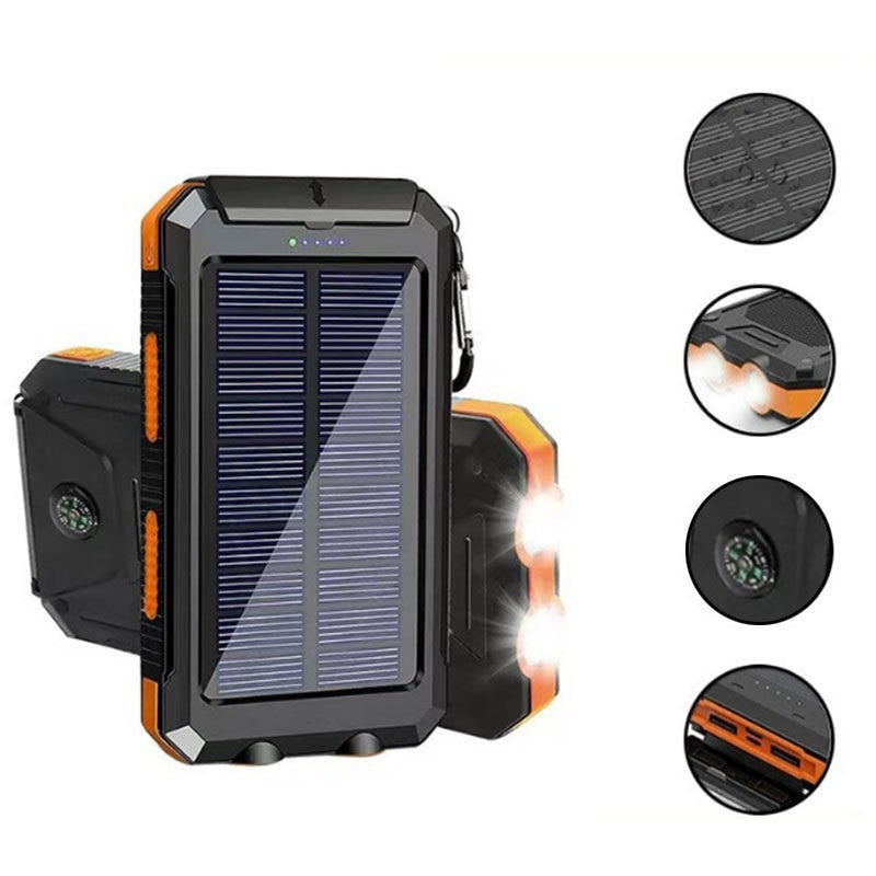 Solar Powerbank with Integrated LED Light and Compass Kalsten