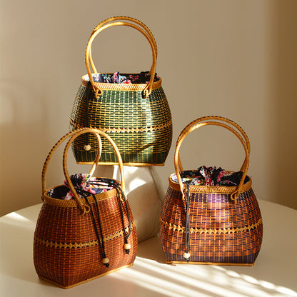Handmade synthetic fiber tote bag Acalora