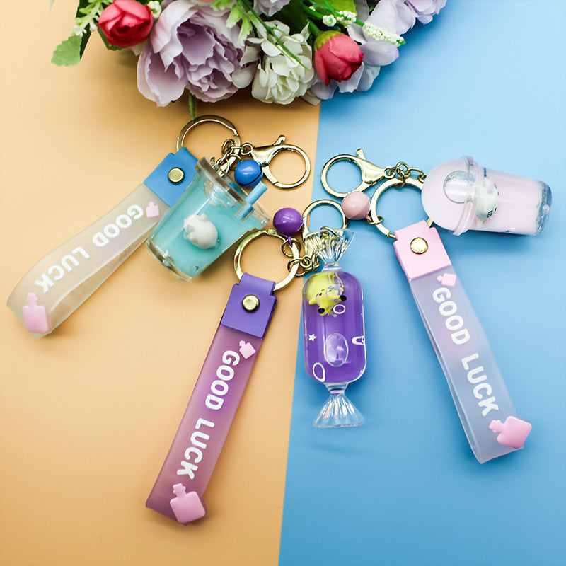 Unisex keychain with decorative cocktail design Kalsten