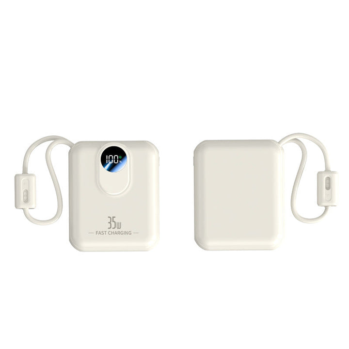 Power bank with fast charging function and integrated charging cables Kalsten