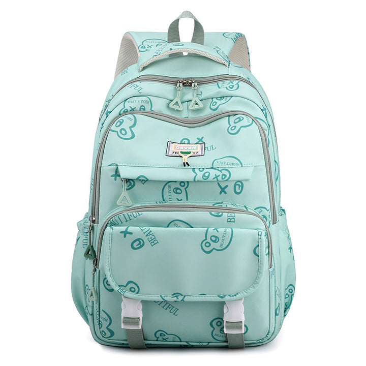 Cute Graphic Print School Backpack