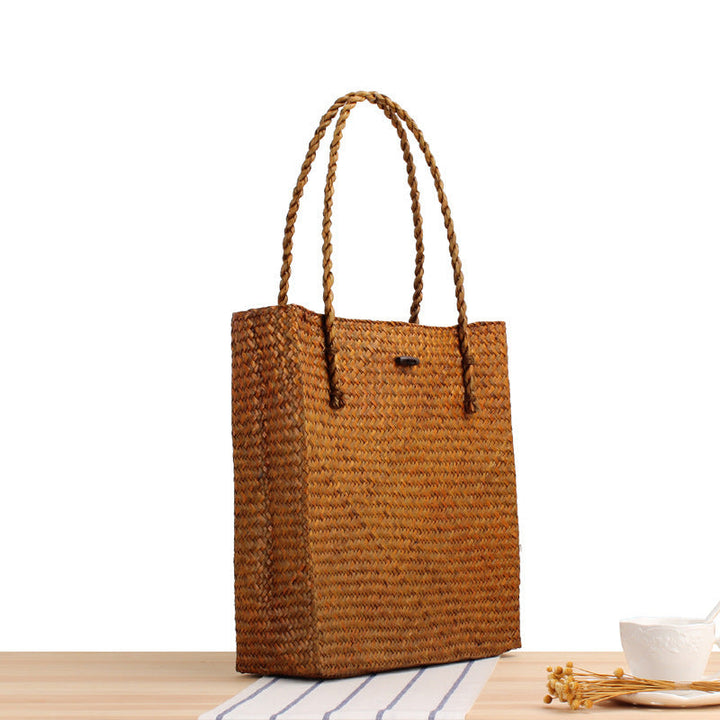 Braided Tote Bag with Two Sturdy Handles Kalsten