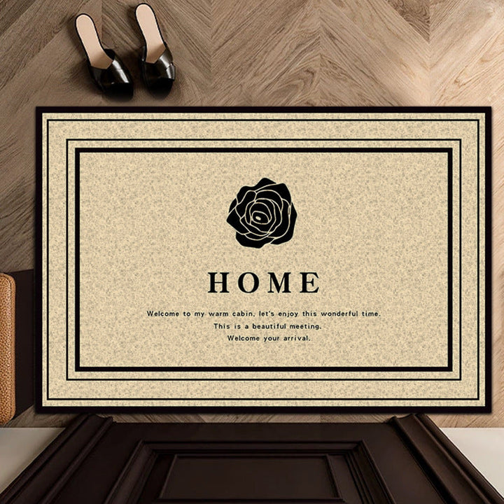 Elegant Floral Welcome Mat Kalsten