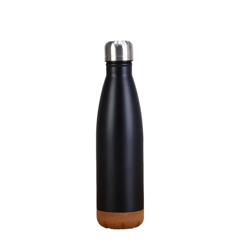 Ladies stylish stainless steel insulated bottle with cork bottom Kalsten