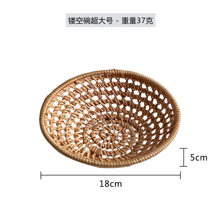 Women's cowhide storage container made of handwoven natural material Kalsten