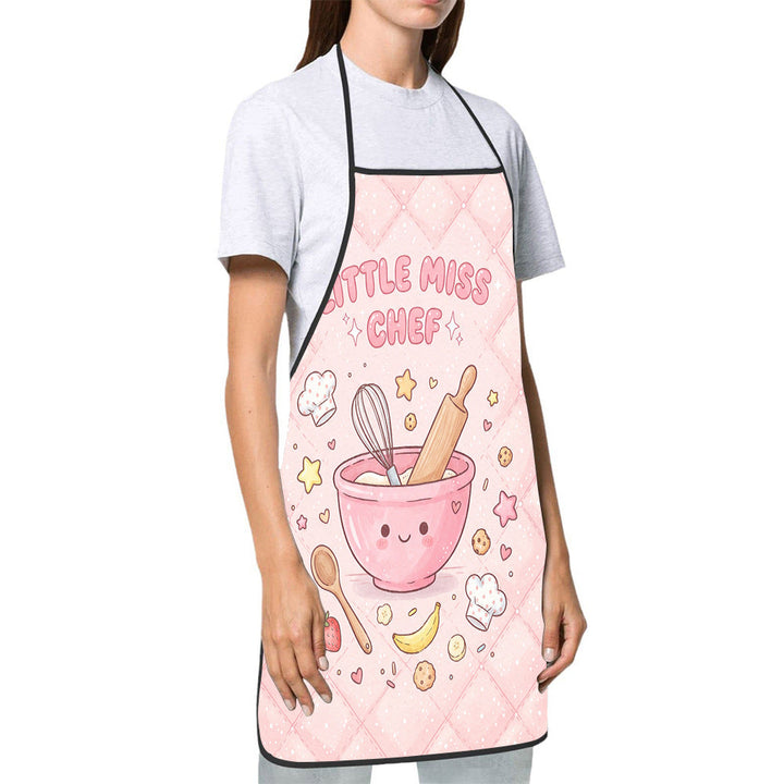 Dog Lover Full-Coverage Kitchen Apron With Adjustable Neck Strap And Waterproof Polyester Shell