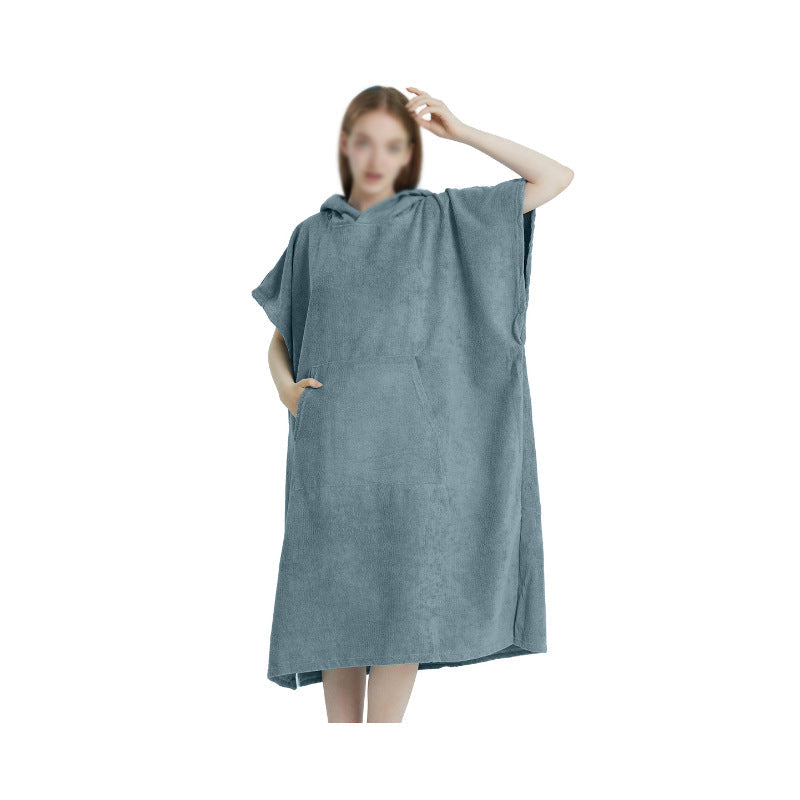 Fluffy Hooded Bath Poncho Kalsten