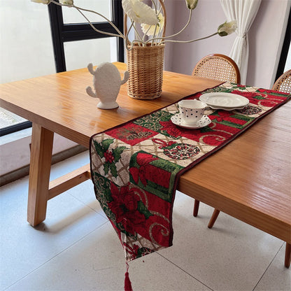 Artistic Holiday-Themed Table Runner