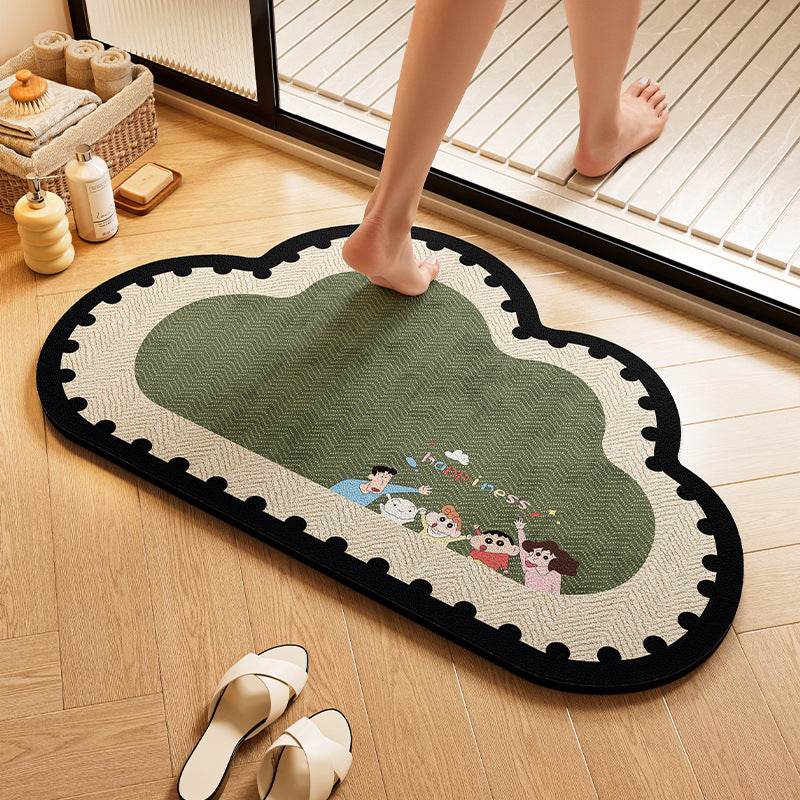 Playful Dog-Themed Bath Rug Kalsten