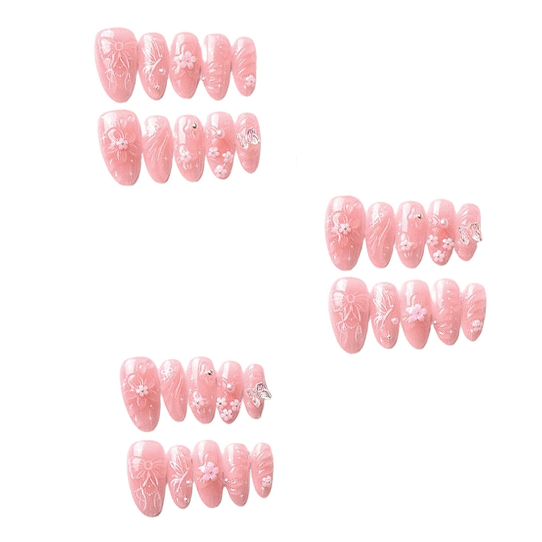 Decorative Floral Press-On Nail Art Set Kalsten