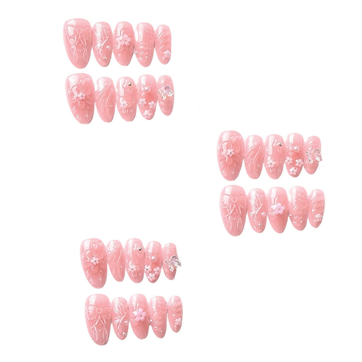 Decorative Floral Press-On Nail Art Set Kalsten