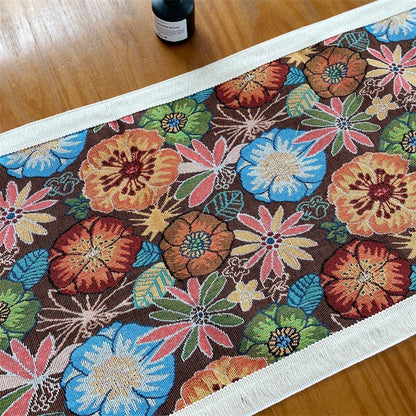 Decorative Floral Pattern Table Runner
