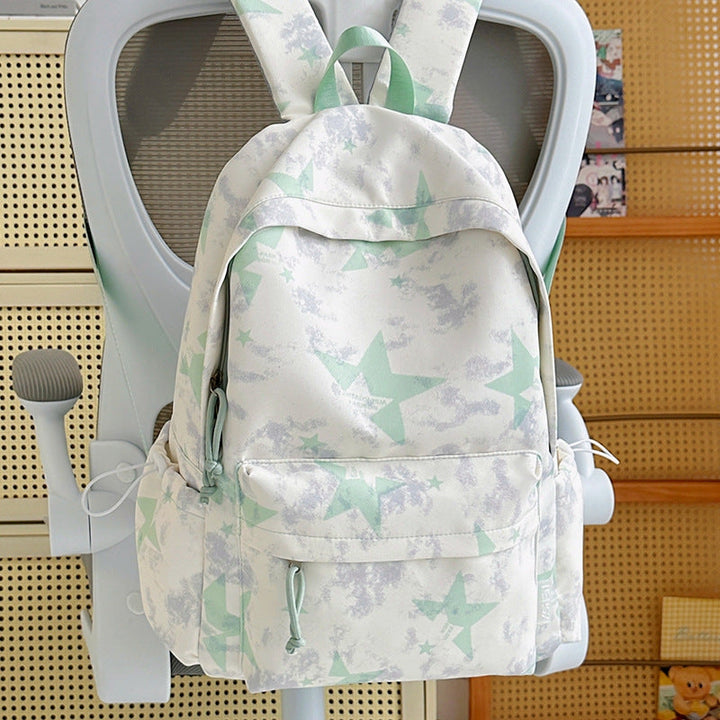 Stylish Star-Patterned Backpack