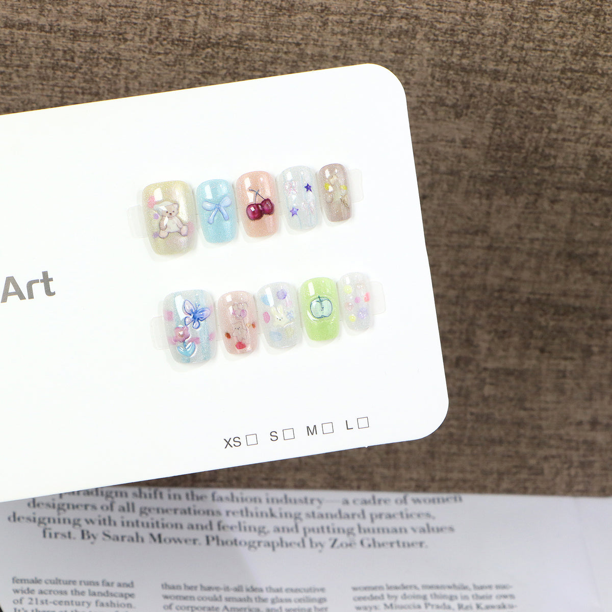 Creative Character-Themed Press-On Nail Art Set Acalora