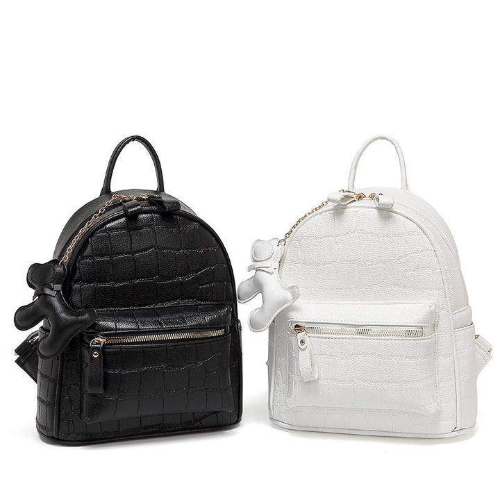Crocodile-Embossed Mini Chic Backpack Kalsten