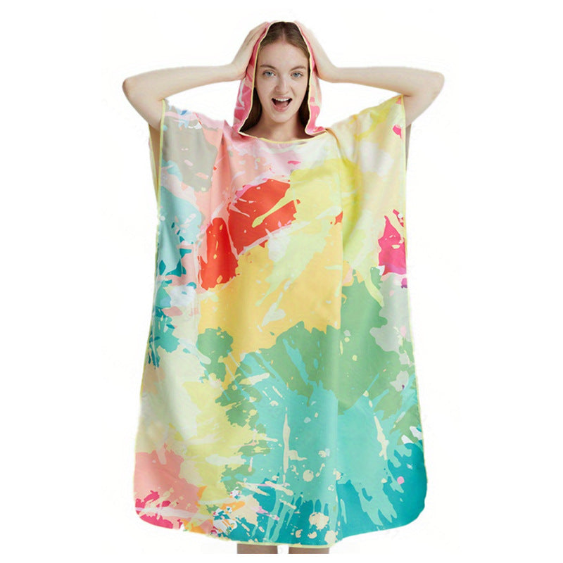 Women colorful bath tunnel with hood Kalsten