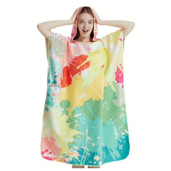 Badeponcho with stylish design and practical hood Kalsten