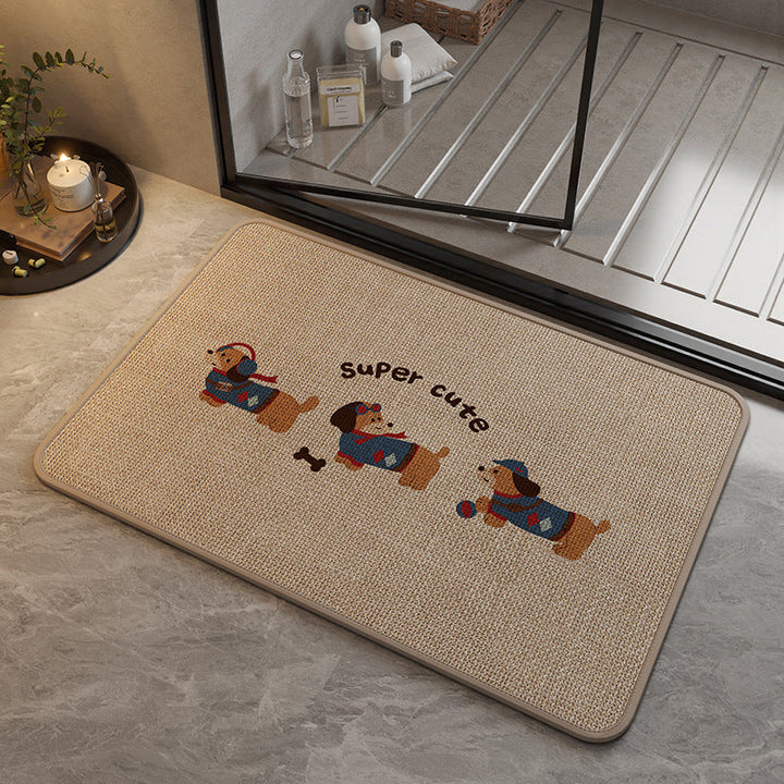 Decorative Cat-Themed Bath Mat Kalsten