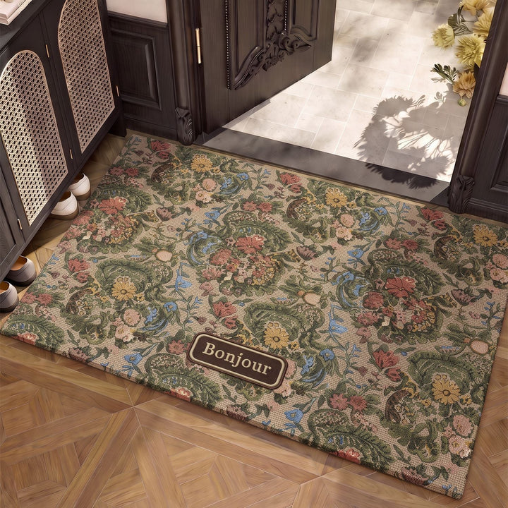 Floral Patterned Entryway Mat Kalsten