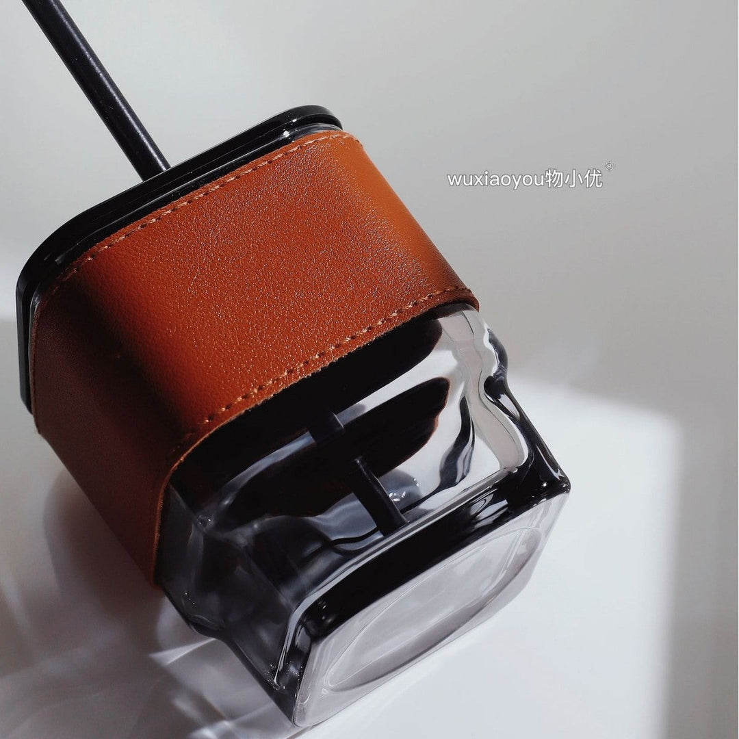 Women's trendy drinking cup with high-quality leather cover Kalsten