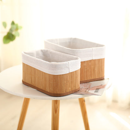 Elegant Storage Baskets Made of Natural Bamboo Acalora