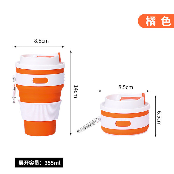 Unisex collapsible cup with practical carabiner Kalsten