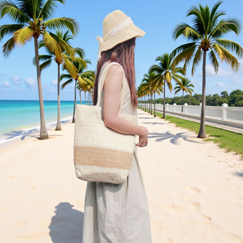 More elegant and stylish straw hat with lace band Kalsten