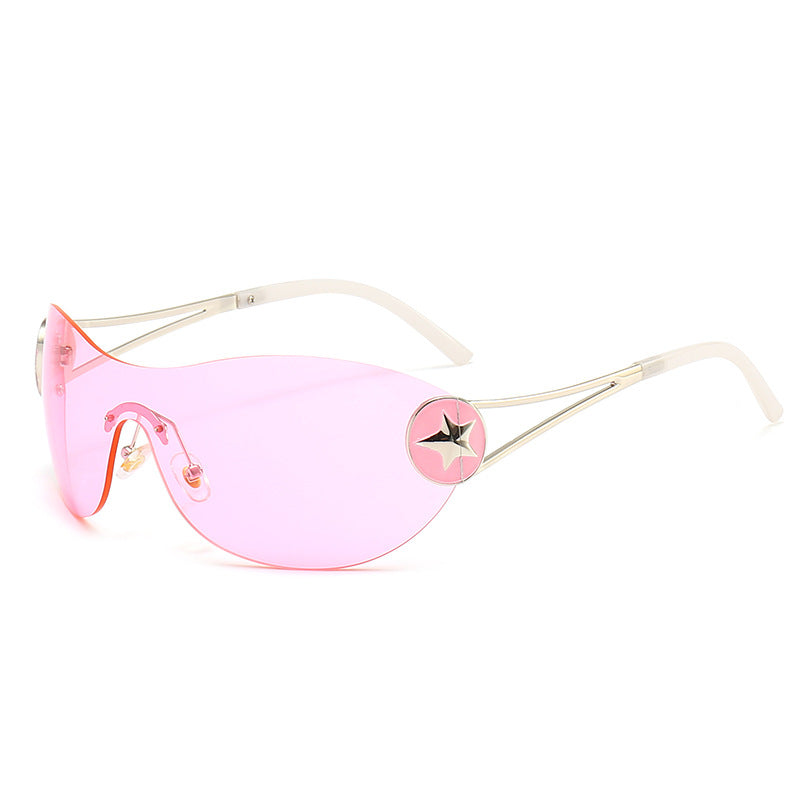 Women's fashionable sunglasses with transparent design and stylish accents Kalsten