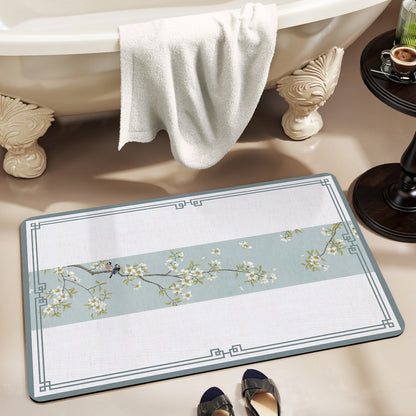 Artistic Floral Bath Mat Acalora
