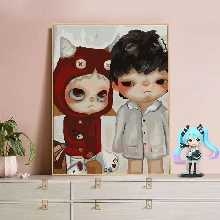 Playful Character Illustration Canvas Art Kalsten