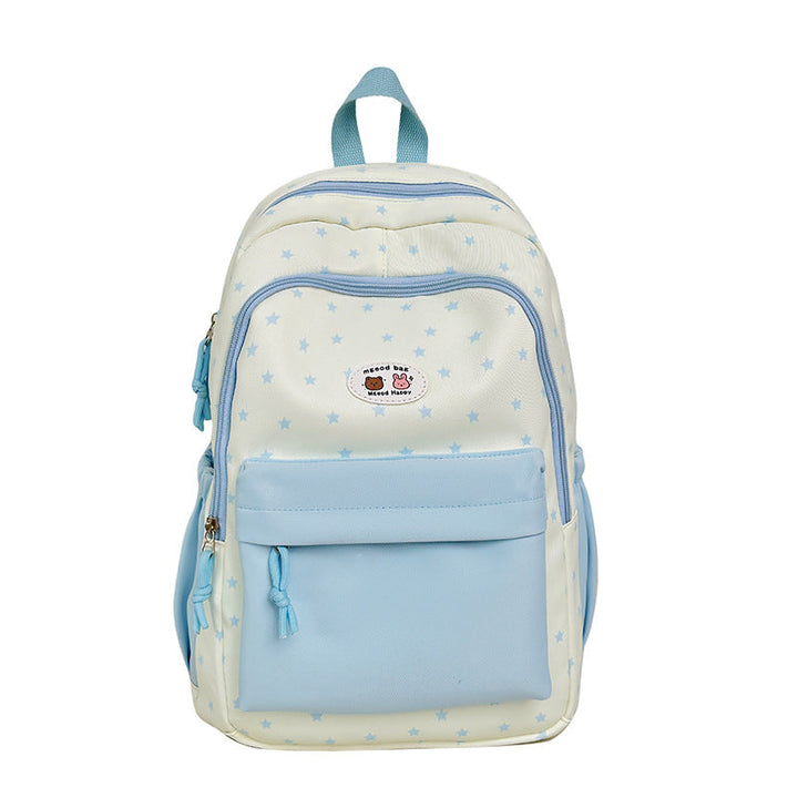 Star-Print Multi-Pocket Backpack Kalsten