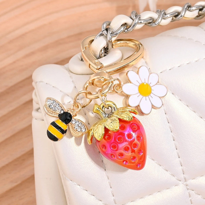 Keychain with Fruity Strawberry Design Kalsten