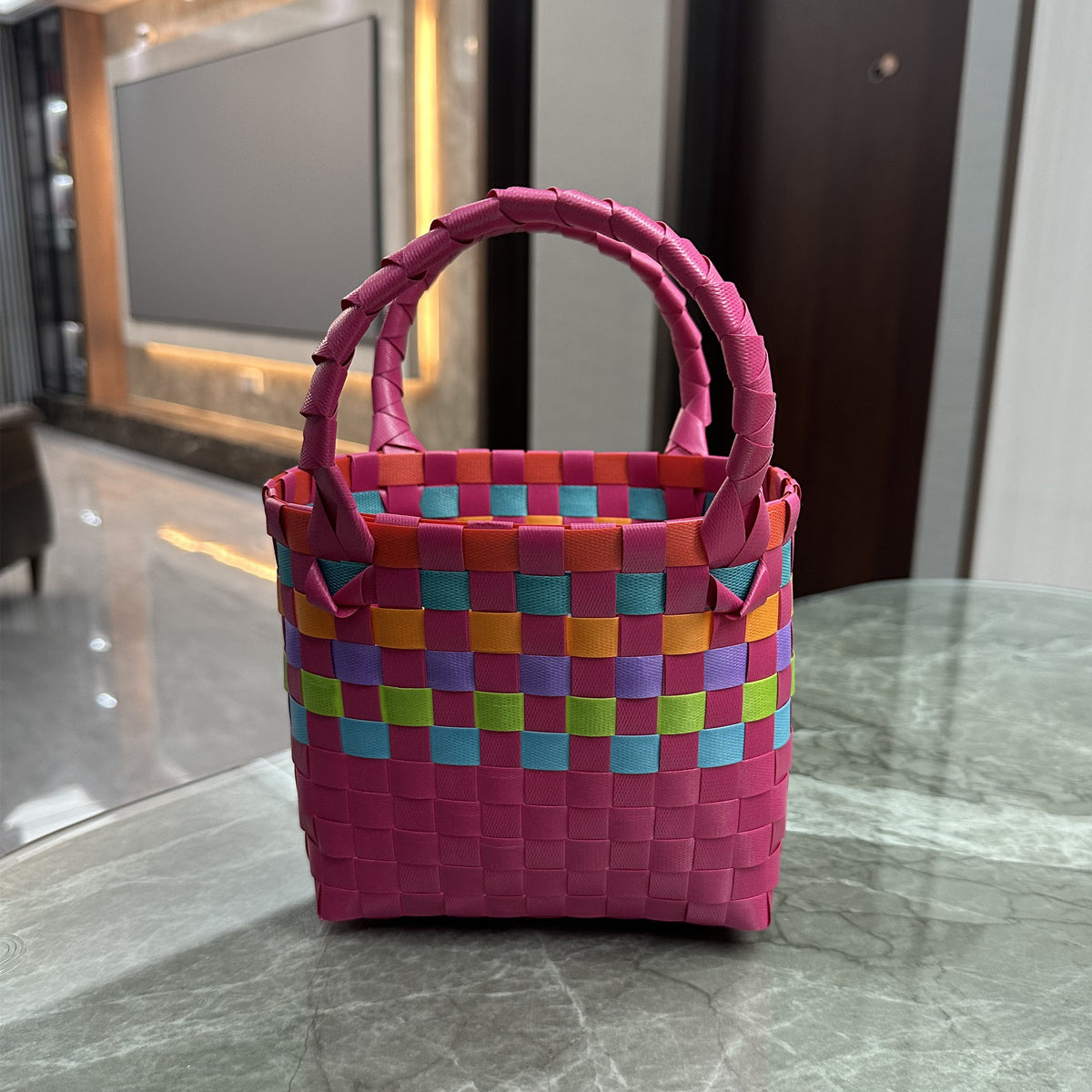 Handcrafted Leisure Basket Bag Acalora
